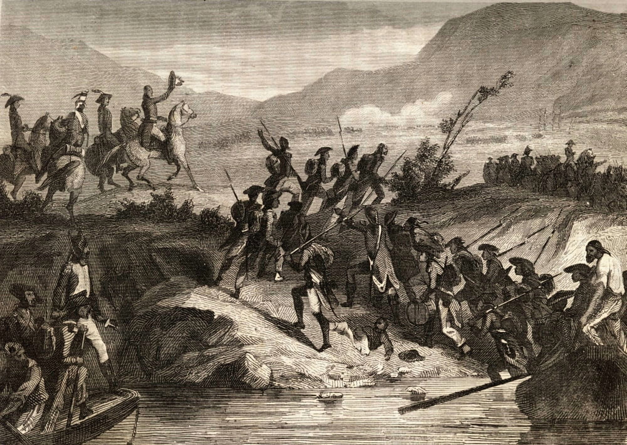 The Spaniards Landing In Africa 1534 Canvas Art - Ken Welsh Design Pics (18 x 12)