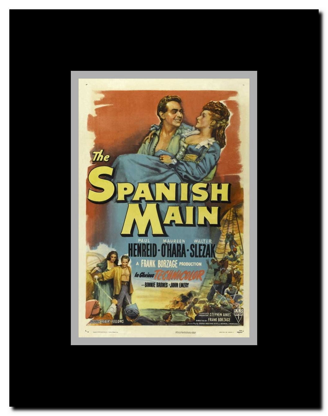 The Spanish Main Framed Movie Poster