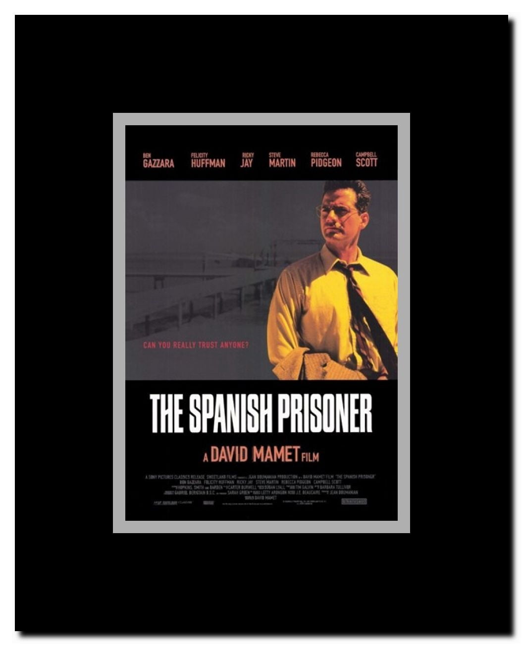 The Spanish Prisoner Framed Movie Poster