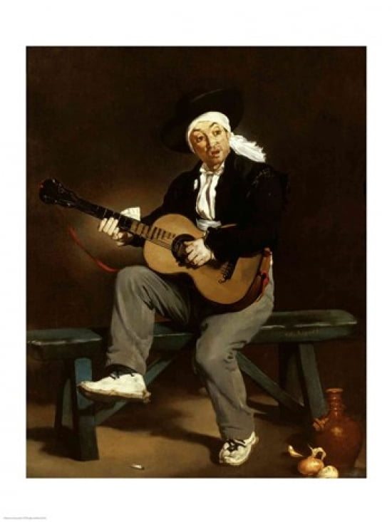 The Spanish Singer 1860 Canvas Art - Edouard Manet (18 x 24)