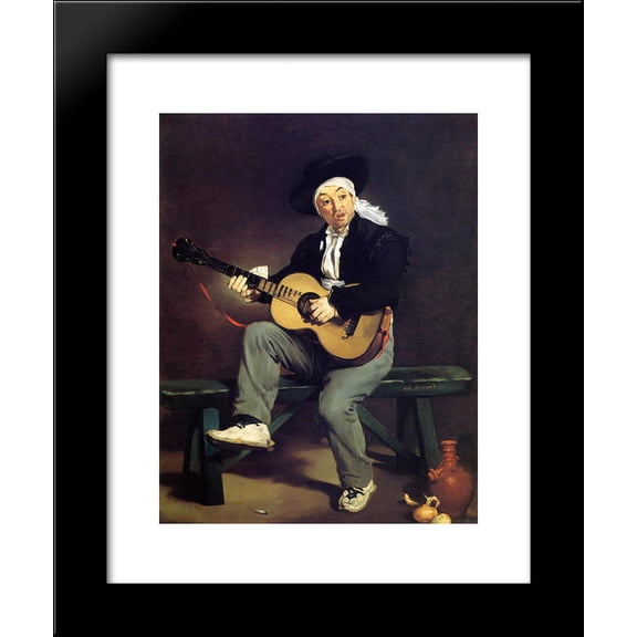 The Spanish Singer 20x24 Framed Art Print by Manet, Edouard