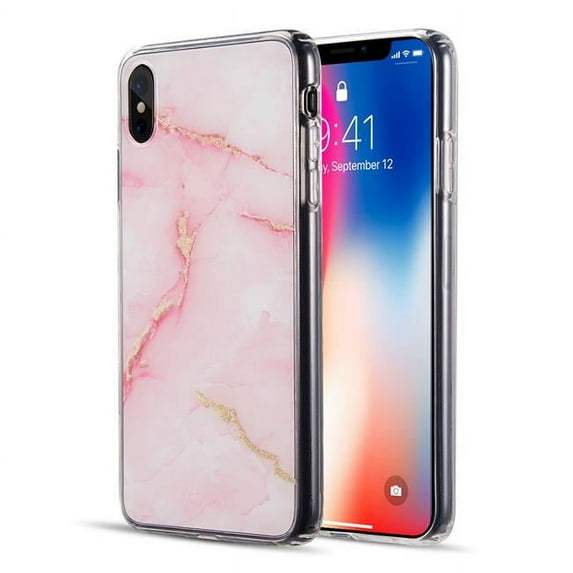 The Sparkling Marble Series Imd Soft Tpu Case For Iphone Xs Max - Pink