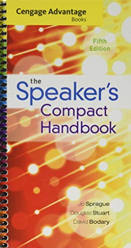 Pre-Owned Cengage Advantage Books: The Speaker's Compact Handbook, Spiral Bound Version (Unknown) 1305280288 9781305280281