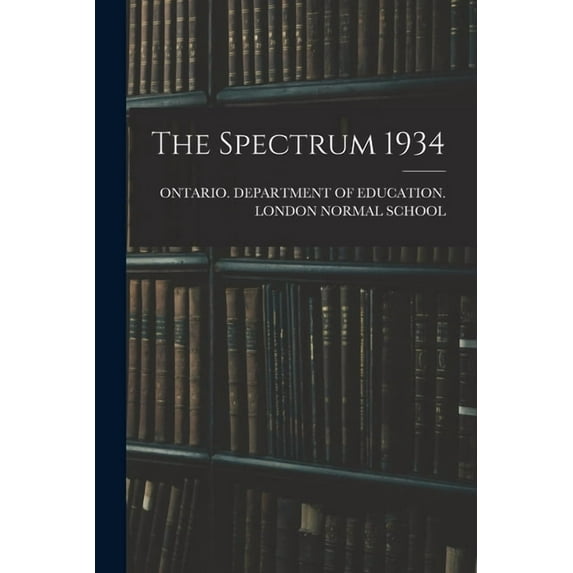 The Spectrum 1934, (Paperback)