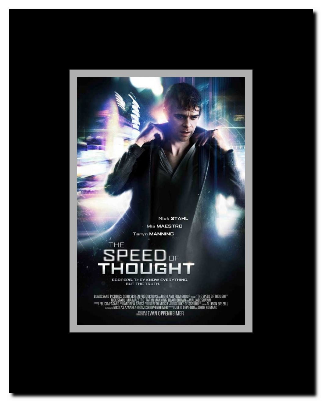 The Speed of Thought Framed Movie Poster
