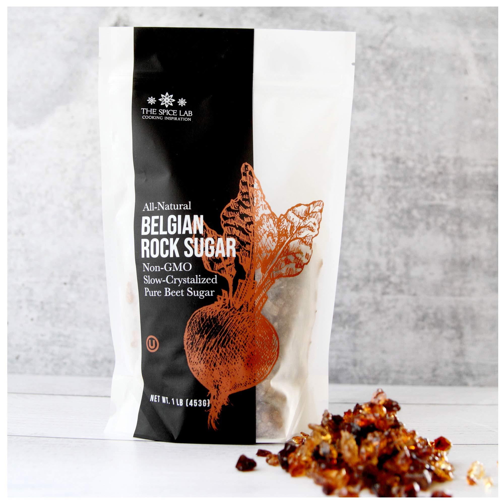 The Spice Lab Authentic Belgian Brown Rock Beet Sugar - 2 Lb Bag - All-Natural - 5173