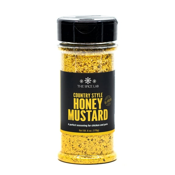 The Spice Lab Country Style Honey Mustard Powder Seasoning - Honey Mustard Rub - 6 oz Shaker - The Perfect Sweet and Zesty Seasoning Blend - 7004