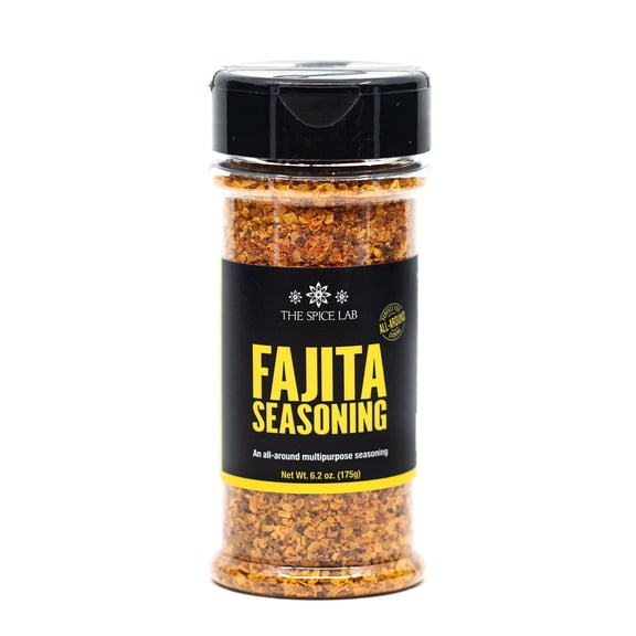 The Spice Lab Fajita Seasoning - Gluten Free Grilled Chicken & Carne Asada Seasoning - 6.2 oz Shaker Jar