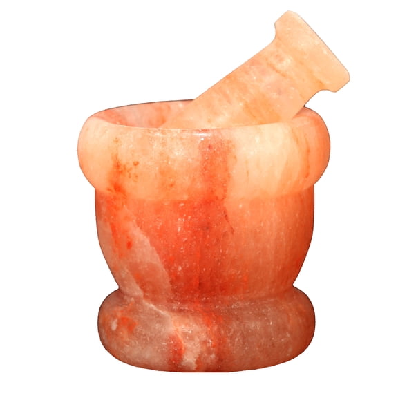 The Spice Lab Himalayan Original Crystal Salt Mortar & Pestle - Food Grade - Large