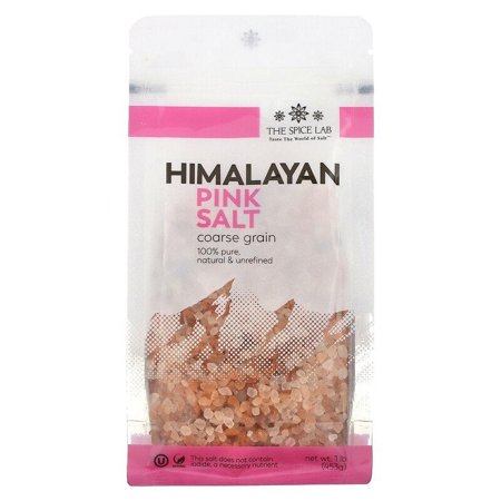 The Spice Lab, Himalayan Pink Salt, Coarse Grain, 1 lb Pack of 4