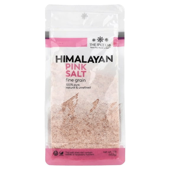 The Spice Lab Himalayan Pink Salt, Fine Grain, 1 lb (453 g)