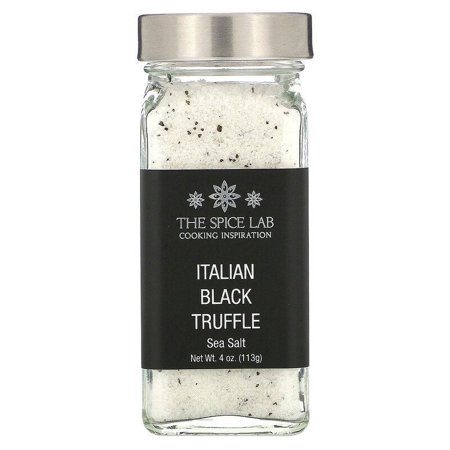 The Spice Lab, Italian Black Truffle Sea Salt, 4 oz Pack of 2