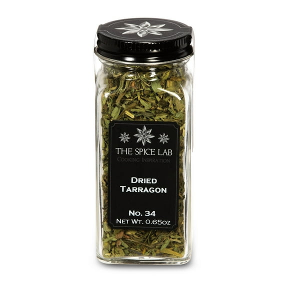 The Spice Lab No. 34 - Dried Tarragon - All Natural Kosher Non GMO Gluten Free Spice - French Jar