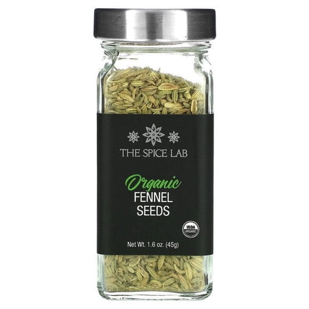 The Spice Lab, Organic Fennel Seeds, 1.6 oz Pack of 3