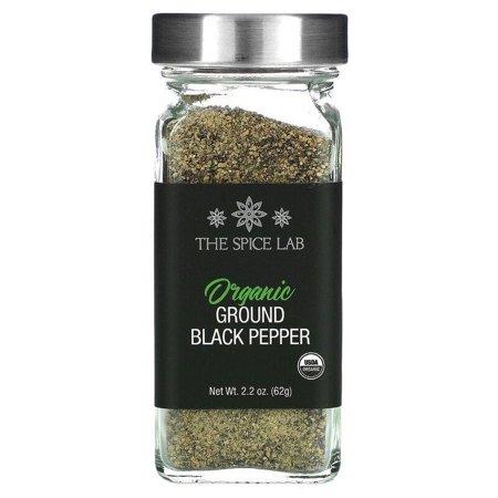 The Spice Lab, Organic Ground Black Pepper, 2.2 oz