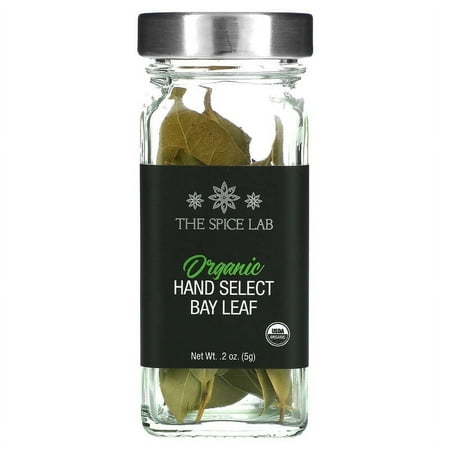 The Spice Lab Organic Hand Select Bay Leaf 0.2 oz (5 g) Pack of 2