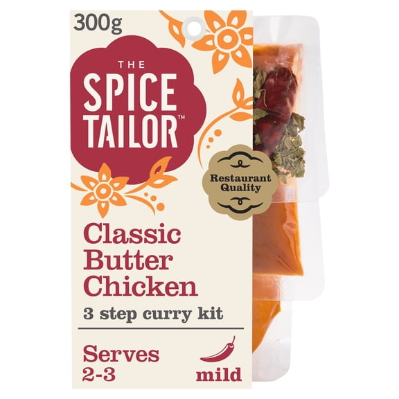 The Spice Tailor Butter Chicken Mild Indian Curry Sauce Kit 300g, Imported from Britain