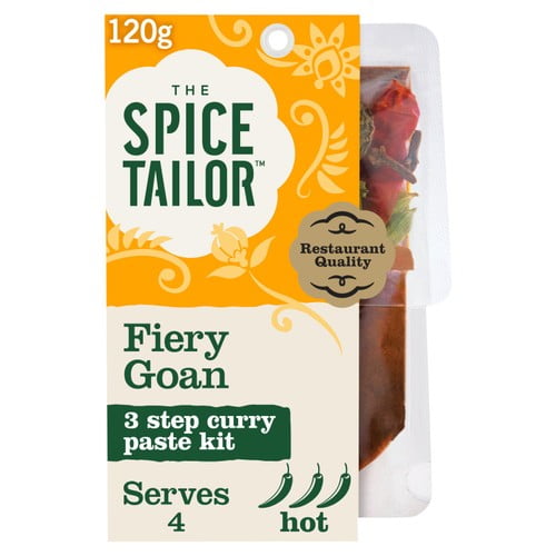 The Spice Tailor Fiery Goan Curry Paste Kit 120g, British Import (Pack of 2)