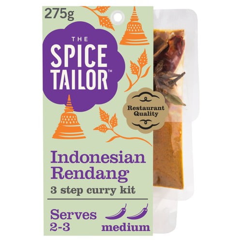 The Spice Tailor Indonesian Rendang Curry Sauce Kit 275g, British Import (Pack of 2)