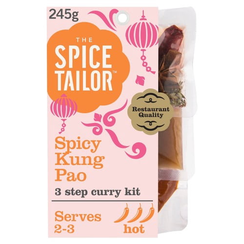 The Spice Tailor Spicy Kung Pao Stir Fry Chinese Sauce Kit 245g, British Import (Pack of 2)