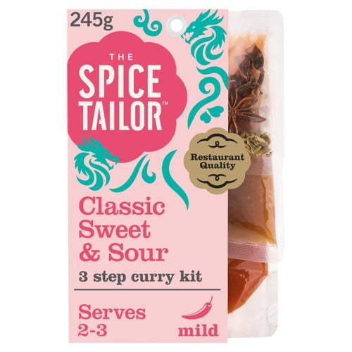The Spice Tailor Sweet and Sour Stir Fry Chinese Sauce Kit 245g, British Import (Pack of 2)