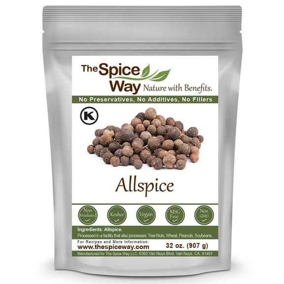 The Spice Way Allspice Whole- European, Asian and American cuisine Spice Blend – All Natural – 32 oz.