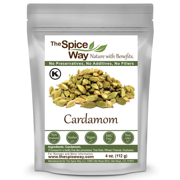 The Spice Way Cardamom Pods – Chinese, Indian, and Vietnamese cuisine – All Natural-4oz