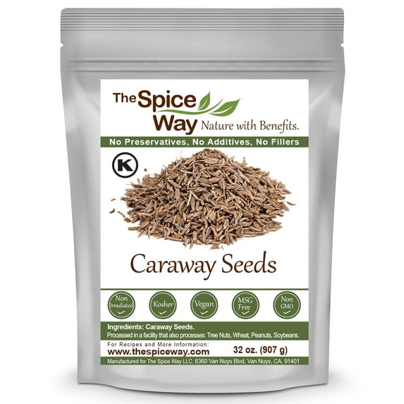 The Spice Way Caraway Seed - Middle Eastern, Asian, and American cuisine Spice Blend – All Natural – 32 oz.