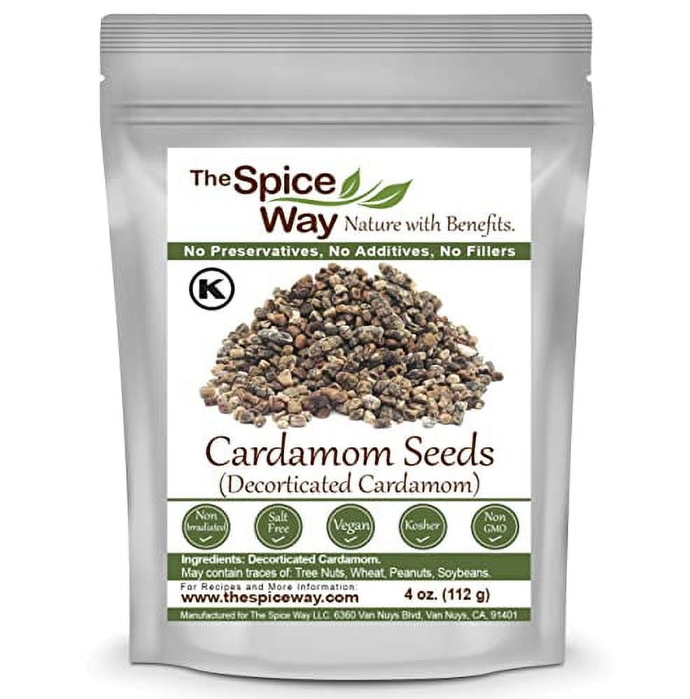 The Spice Way Cardamom Decorticated (4 oz) made from premium green