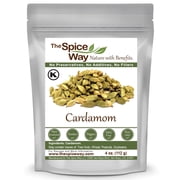The Spice Way Cardamom Pods- ( 4 oz ) Whole Green Cardamom Pod