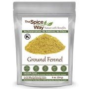 The Spice Way Fennel Seed Ground - European, Middle Eastern, Asian, and American Cuisine, All Natural - 8 oz