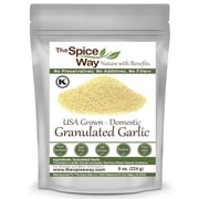 The Spice Way Granulated Garlic - European, Middle Eastern, Asian, and American Cuisine - 8 oz.