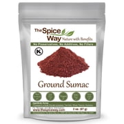 The Spice Way Ground Sumac - Middle Eastern and Turkish Cuisine Spice Blend, All Natural, Resealable Pouch - 2 oz.