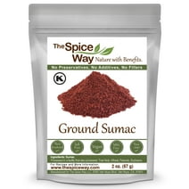 The Spice Way Ground Sumac - Middle Eastern and Turkish cuisine Spice Blend – All Natural – Resealable Pouch - 2 oz.