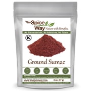 The Spice Way Ground Sumac - Middle Eastern and Turkish Cuisine Spice Blend, All Natural, Resealable Pouch - 2 oz.