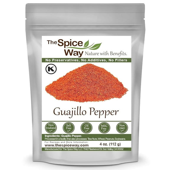 The Spice Way Guajillo Pepper Powder- Mexican Cuisine Spice, All Natural - 4 oz.