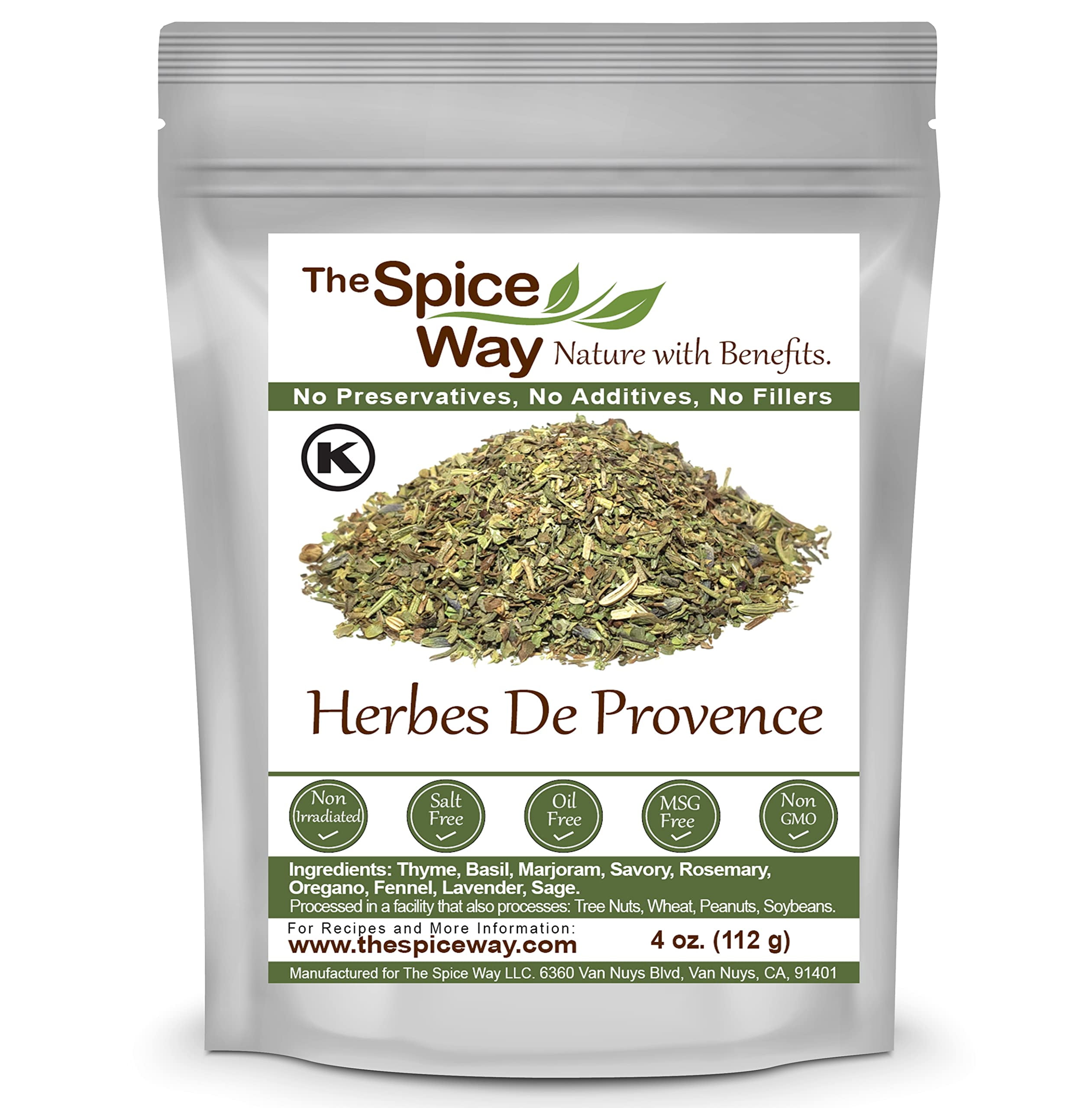 The Spice Way Herbes AIF4 De Provence 4oz fresh herbs and spice