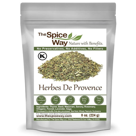 The Spice Way Herbes De Provence - French & Mediterranean Spice Blend Cuisine - 8 oz.