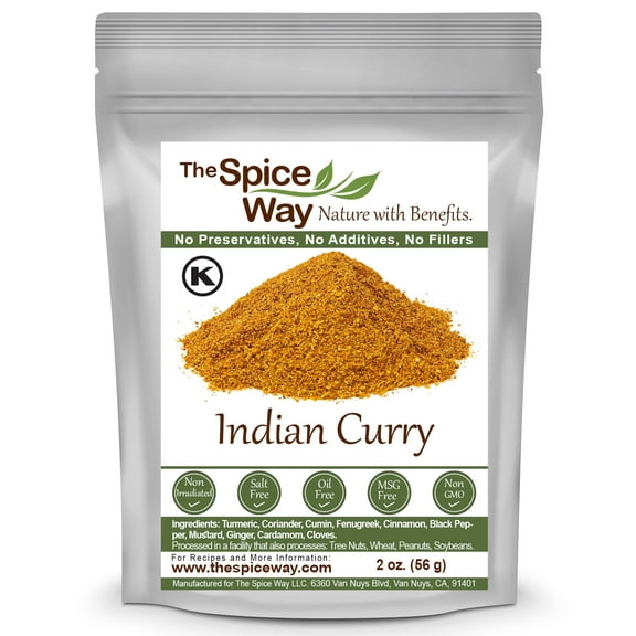 The Spice Way Indian Curry - All Natural Indian Cuisine - Resealable Pouch - 2 oz.