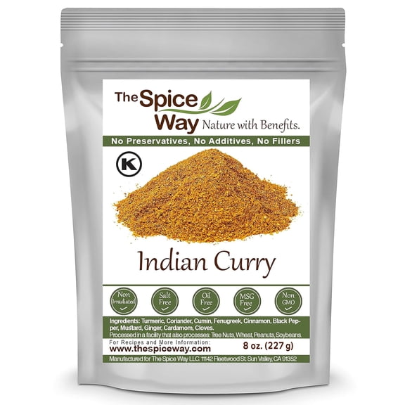 The Spice Way Indian Curry - All Natural Indian Cuisine - Resealable Pouch - 8 oz.