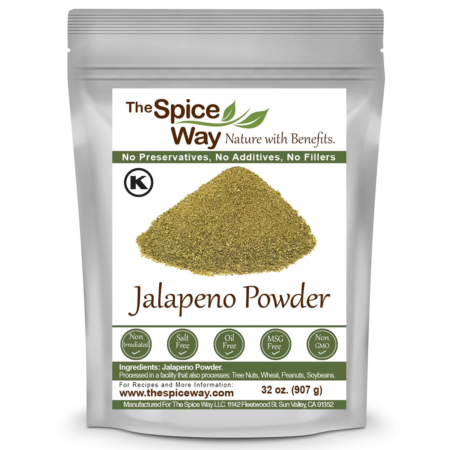 The Spice Way Jalapeno Powder - Mexican Cuisine Spice - 32 oz.