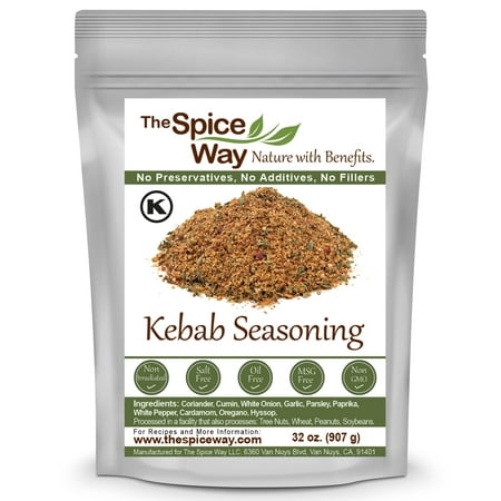 The Spice Way Kebab Seasoning - Meat & Poultry Spice Blend- – All Natural – 32 oz