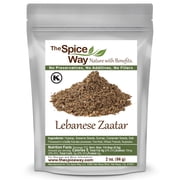 The Spice Way Lebanese Zaatar - Middle Eastern cuisine Spice Blend – All Natural – With Hyssop and Sumac – Resealable Pouch - 2 oz.