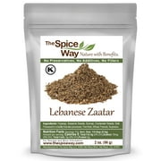 The Spice Way Lebanese Zaatar - Middle Eastern cuisine Spice Blend – All Natural – With Hyssop and Sumac – Resealable Pouch - 2 oz.