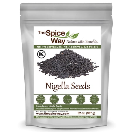 The Spice Way Nigella Seeds - Traditional Middle Eastern & Indian Spice, 100% Natural - 32 Oz.