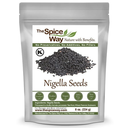 The Spice Way Nigella Seeds - Traditional Middle Eastern & Indian Spice, 100% Natural - 8 oz.