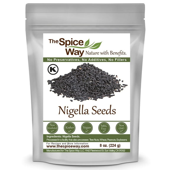 The Spice Way Nigella Seeds - Traditional Middle Eastern & Indian Spice, 100% Natural - 8 oz.