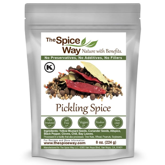 The Spice Way Pickling Spice - Middle Eastern, Asian, American Cuisine Spice Blend, All Natural, 8oz