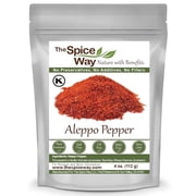 The Spice Way Premium Aleppo Pepper Flakes - Middle Eastern Cuisine - 4 oz