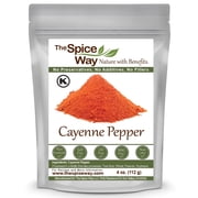 The Spice Way Premium Cayenne Pepper Ground - Pure Chile Powder, Mexican, Indian, and Asian Cuisines - 4 oz.
